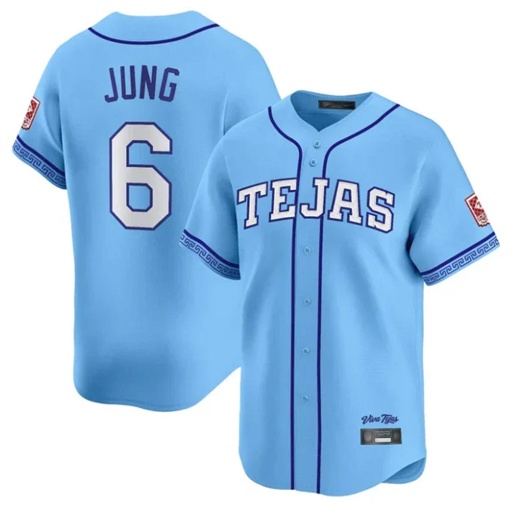 Lashops  T.Rangers #6 Josh Jung Player Light Blue 2026 City Connect Limited Stitched Jerseys