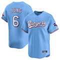 Lashops  T.Rangers #6 Josh Jung Player Light Blue Limited Home Stitched Jerseys