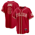 Lashops  T.Rangers #6 Josh Jung Player Red 2026 City Connect Limited Stitched Jerseys