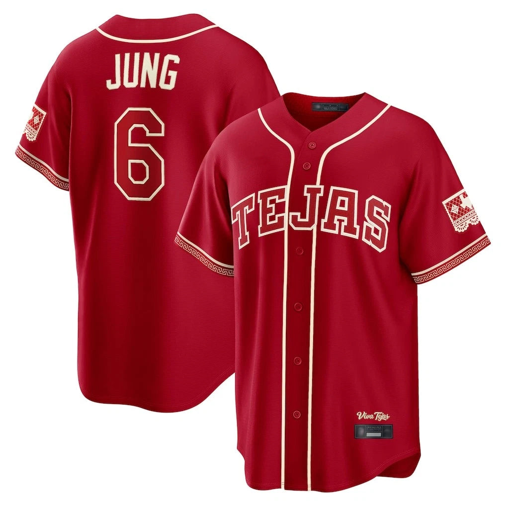 Lashops  T.Rangers #6 Josh Jung Player Red 2026 City Connect Limited Stitched Jerseys