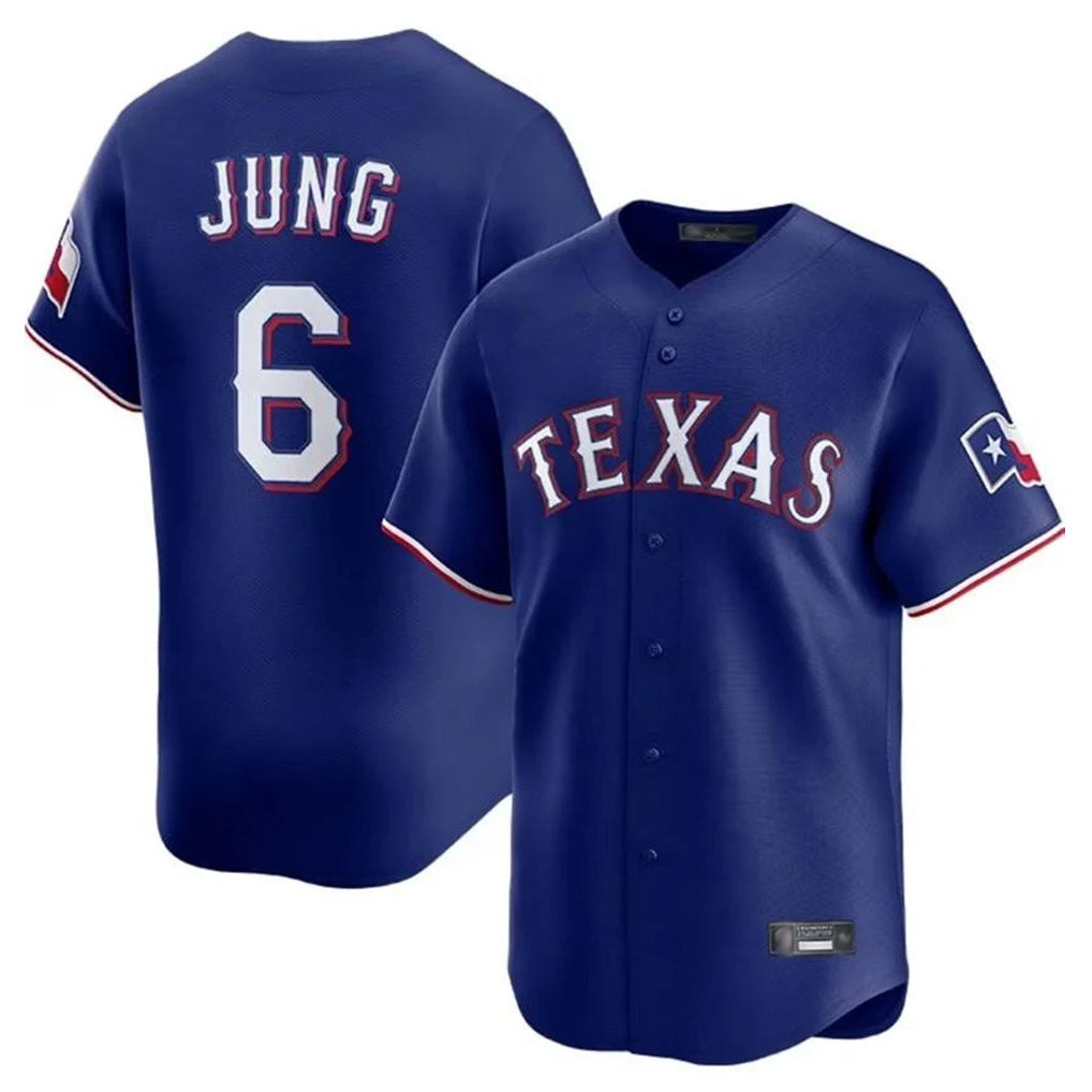 Lashops  T.Rangers #6 Josh Jung Player Royal Home Limited Stitched Jerseys