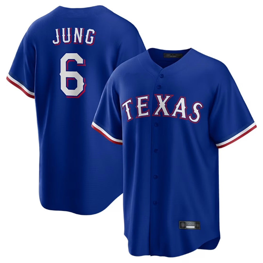 Lashops  T.Rangers #6 Josh Jung Player Royal Limited Home Stitched Jerseys