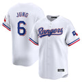 Lashops  T.Rangers #6 Josh Jung Player White&Blue Home Limited Stitched Jerseys