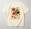 Vintage Graffiti Pattern Tee Loose Fit Casual Daily Wear Short Sleeve T‑Shirt
